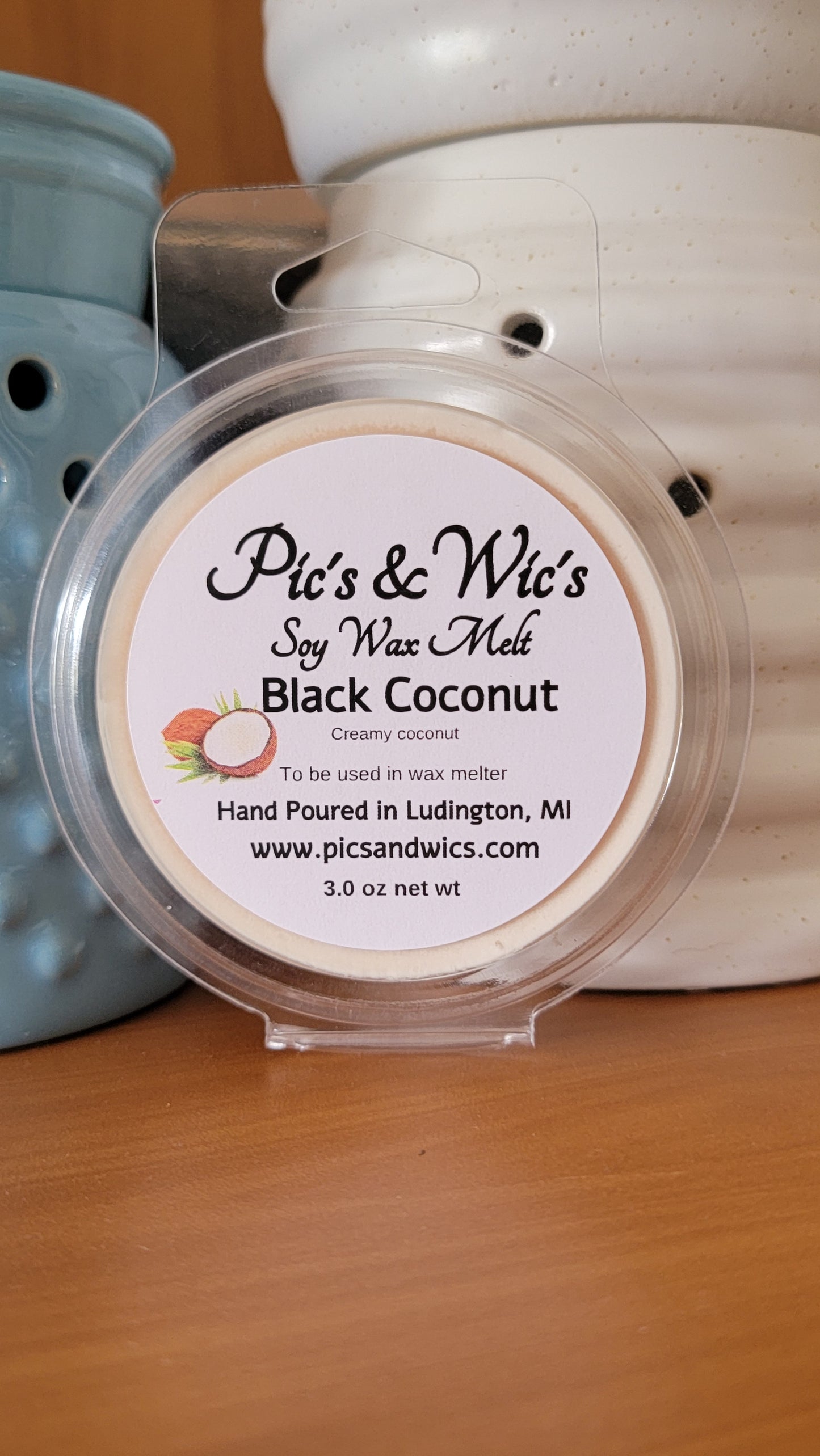 Black coconut Soy Wax Melt