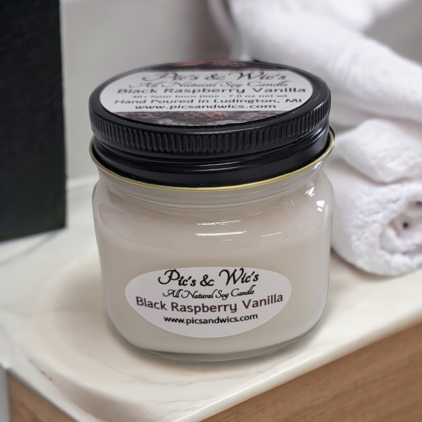 Black Raspberry Vanilla Soy Candle
