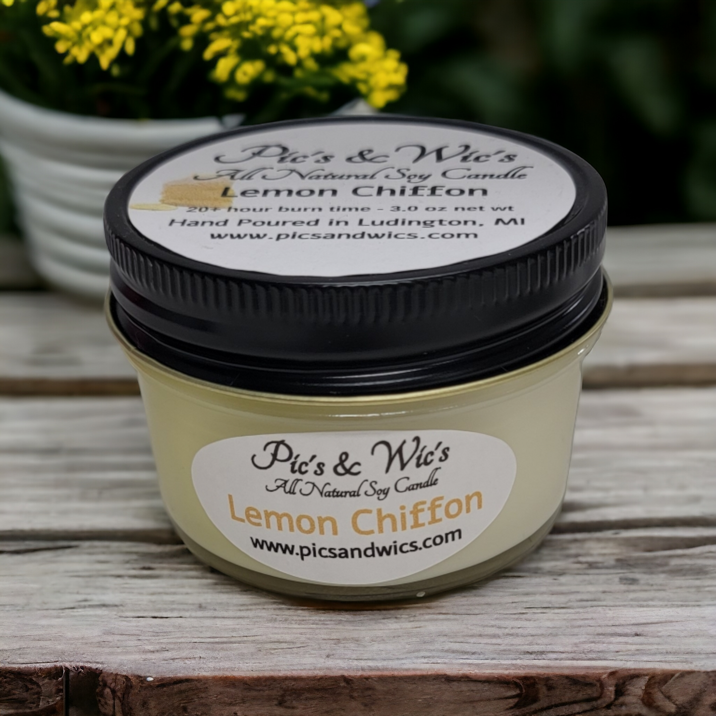 Lemon Chiffon Soy Candles