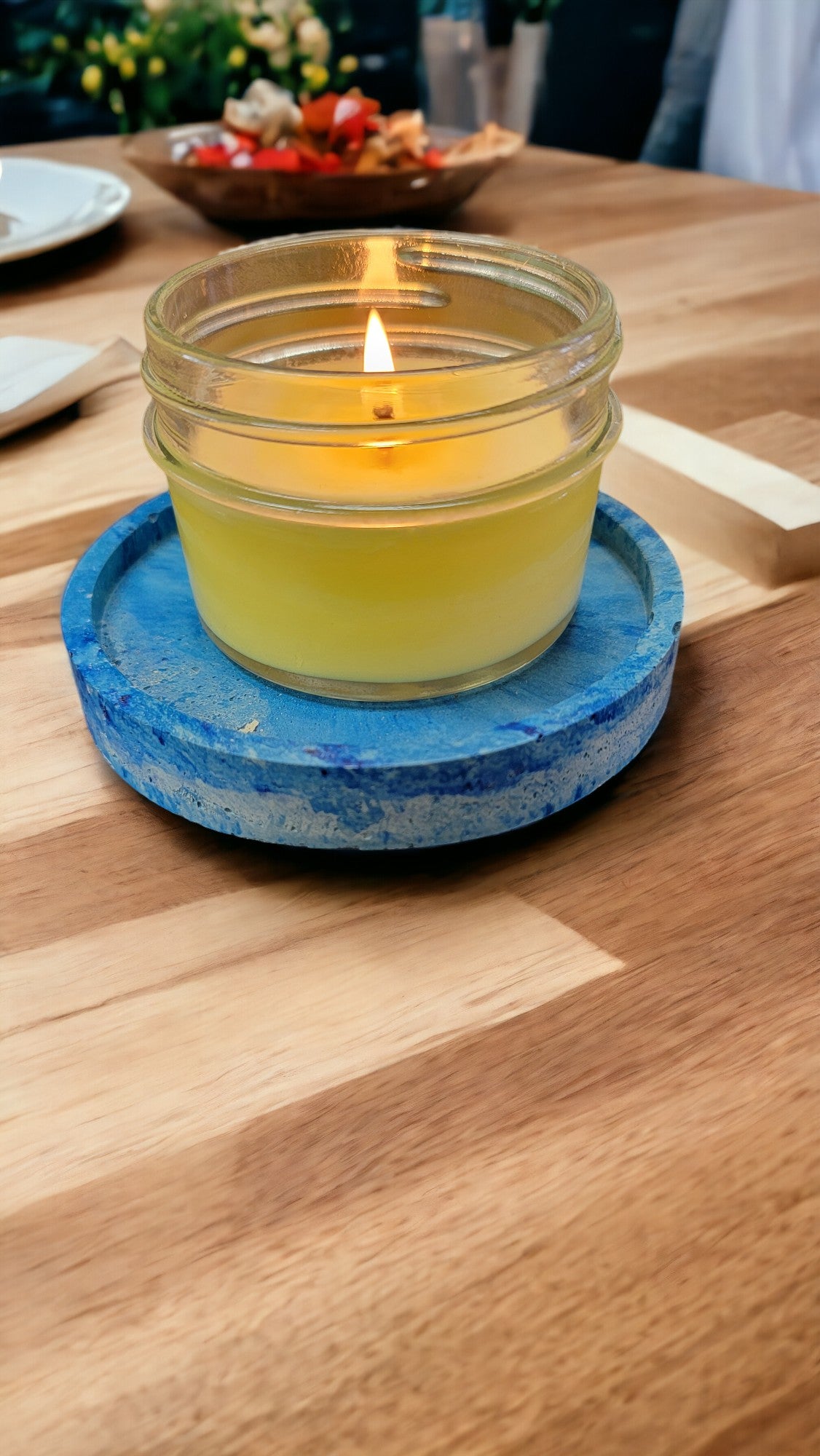 Concrete Candle Coaster