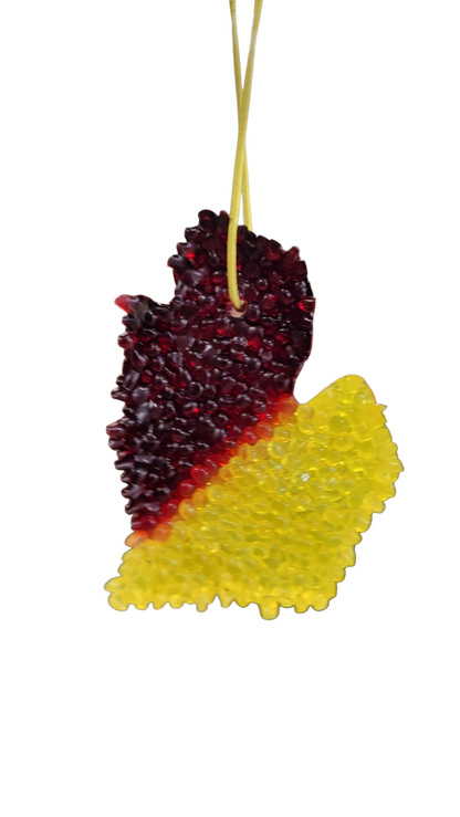 Team Spirit Maroon & Gold - Michigan Mitten Air Freshener