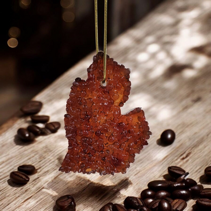 Michigan Brew - Fresh Coffee Michigan Mitten Air Freshener