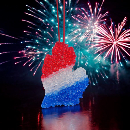 Red, White & Blue - Michigan Mitten Air Freshener