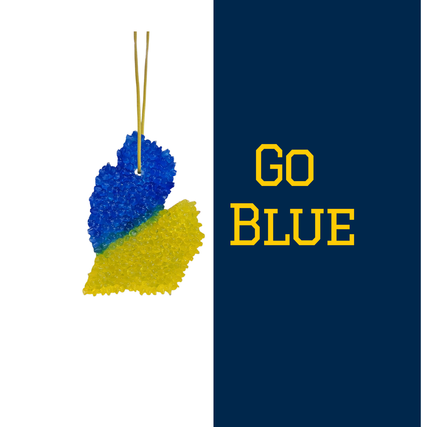 Team Spirit Go Blue - Michigan Mitten Air Freshener